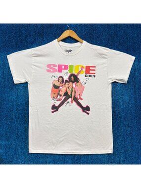Spice Girls "Autographed" Graphic T-Shirt Size Medium